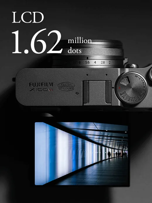 شاشة Fujifilm X100VI المائلة للتصوير من زوايا منخفضة وعالية