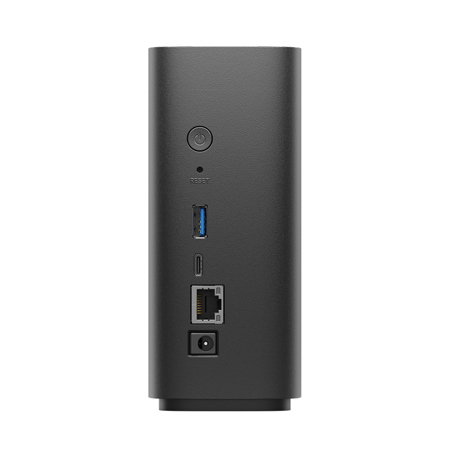 المنافذ الخلفية في Synology BeeStation وتشمل USB-A وUSB-C وEthernet والطاقة